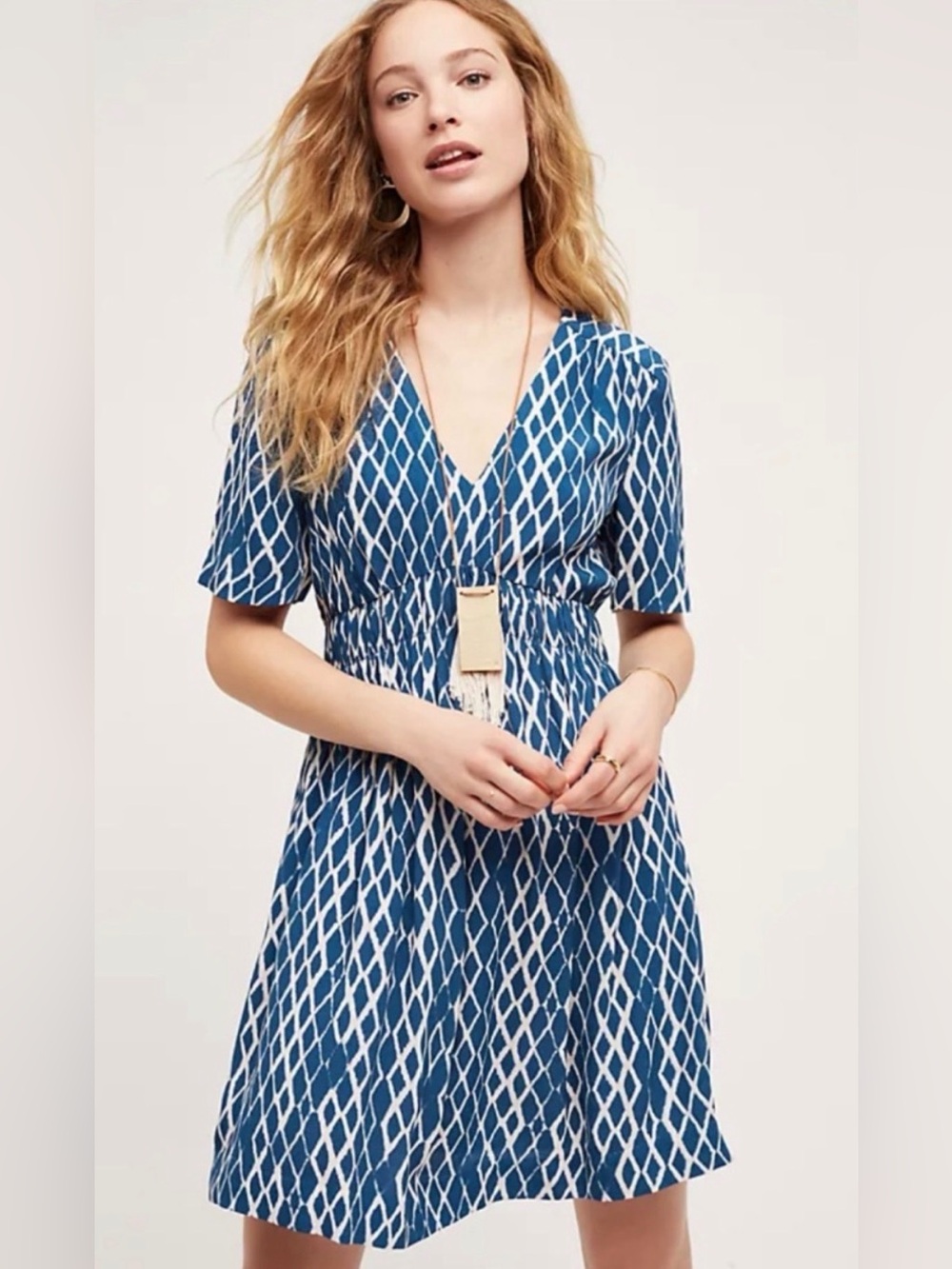Anthropologie HD Paris Archipelago Geometric print dress size 6 Small